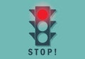 Traffic light red stop Royalty Free Stock Photo