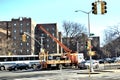 Traffic light repairing replacement city cross road