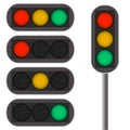 Traffic light. The rules of the road. Royalty Free Stock Photo