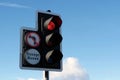Traffic light showing red stop sign Royalty Free Stock Photo