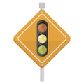 traffic light signal icon Royalty Free Stock Photo