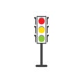 Traffic Light signal Icon Vector Design Template Royalty Free Stock Photo
