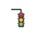 Traffic Light signal Icon Vector Design Template Royalty Free Stock Photo