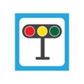 Traffic Light signal Icon Vector Design Template Royalty Free Stock Photo