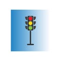 Traffic Light signal Icon Vector Design Template Royalty Free Stock Photo