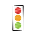 Traffic Light signal Icon Vector Design Template Royalty Free Stock Photo