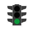 Traffic light signal icon Royalty Free Stock Photo