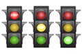Traffic light stop wait and go stock vector illustration