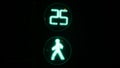 Traffic light with timer. red man. inhibit signal