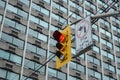 Traffic light Toronto downtown Royalty Free Stock Photo