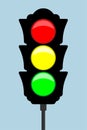 Traffic light - vector icon. Flat style. Vector