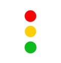 Traffic light vector illustration Royalty Free Stock Photo