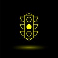 Traffic light vector illustration. Template for design Royalty Free Stock Photo