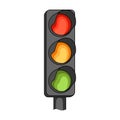 Traffic light for vehicles.Car single icon in cartoon style vector symbol stock illustration web. Royalty Free Stock Photo