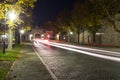 Traffic lights fulda germany in the evening Royalty Free Stock Photo