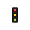 Traffic Lights Graphic Design Element Vector Illustration, Logo, Symbol. Royalty Free Stock Photo