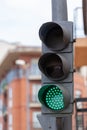 Traffic lights with green light Royalty Free Stock Photo