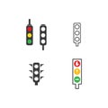 Traffic lights icon