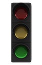 Traffic lights isolated on white