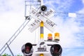 Traffic lights at a railroad crossing