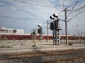 Traffic lights on the railroad - Image