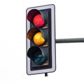 Traffic lights (red and orange) Royalty Free Stock Photo
