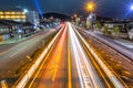 Traffic lights on the street of Kyoto Royalty Free Stock Photo