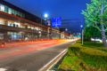 Traffic lights on the street of Kyoto Royalty Free Stock Photo