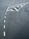 Traffic lines on asphalt Royalty Free Stock Photo