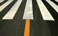 Traffic lines on asphalt Royalty Free Stock Photo
