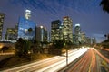 Traffic through Los Angeles Royalty Free Stock Photo