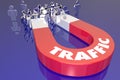 Traffic Magnet Attract Audience Viewers Customers Royalty Free Stock Photo