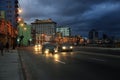 Traffic at Malecon, Havana, Cuba Royalty Free Stock Photo