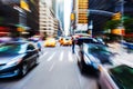 Traffic in Manhattan, NYC Royalty Free Stock Photo