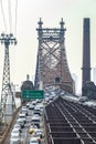 Traffic in Manhattan with Queensboro bridge