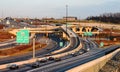 Traffic Metropolitan Interstate Interchange DC Royalty Free Stock Photo
