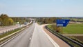 Traffic on motorway E6-E20 in Halland Sweden Royalty Free Stock Photo
