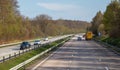 Traffic on motorway E6-E20 in Halland Sweden Royalty Free Stock Photo