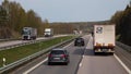 Traffic on motorway E6-E20 in Halland Sweden Royalty Free Stock Photo