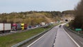 Traffic on motorway E6-E20 in Halland Sweden Royalty Free Stock Photo