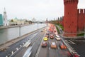Traffic near Moscow Kremlin