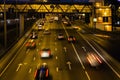 Traffic night scene Royalty Free Stock Photo
