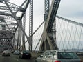 Traffic on Oakland Bay Bridge Royalty Free Stock Photo