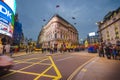 Traffic in Piccadilly Circus, London Royalty Free Stock Photo