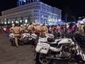 Traffic police at work on Victory day, Vietnam