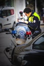Traffic policeman in Izmir Turkey