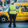 Traffic policeman in New York City