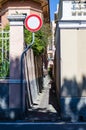 Traffic prohibition road sign Royalty Free Stock Photo