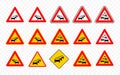 Traffic queues road sign vector design Royalty Free Stock Photo