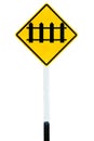 Traffic railway sign Royalty Free Stock Photo